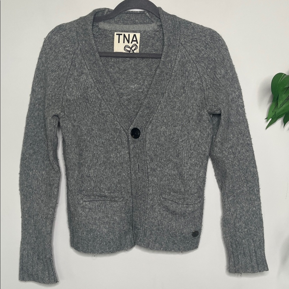 TNA Charcoal Knit Women's Cardigan